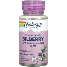 솔라레이 빌베리 추출물 60mg 60베지캡슐, 1개, 60정