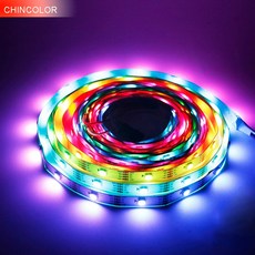 1 5 M WS2813 LED 스트립 30 144LEDS DC5V 스마트 픽셀 유연한 리본 LED 빛 IP30 IP65, IP30 White PCB 2M 60Leds per meter^+9300