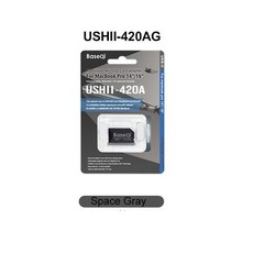 맥북 프로 14 인치 16 Baseqi 420a MicroSD 카드 어댑터에 적합 303a 완전히 숨겨진 알루미늄 미니 드라이브, 옵션.02 420AG, 02 420AG, 01 420AG