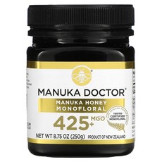 Manuka Doctor 마누카 꿀 Monofloral MGO 425+ 250 g(8.75 oz) 1팩, 425 + MGO, 1개