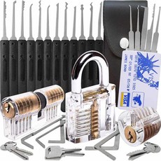 25pcs 락픽세트 멀티 픽 투명 자물쇠 락픽 키트 연습용 locksmith set car/lock picking card