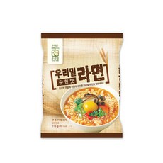 우리밀로 만든 우리밀 라면 순한맛 115g X 4, 4개