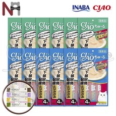 이나바 챠오츄르 기능성 하부요로배려 12팩 참치6 + 닭가슴살6 2종콤보 맛별선택, 하부요로배려 참치 6팩+하부요로배려 닭가슴살 6팩