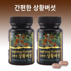 간편한 상황버섯 추출물 분말 가루 정 고함량 베타글루칸 린테우스 상황버섯균사체 목질진흙버섯 면역력에좋은식품 무부형제 타블렛, 2통, 60정