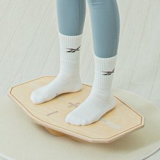 라샘 코어 근육 운동 균형 중심잡기 홈트레이닝 직사각형 원목 밸런스보드, 네추럴