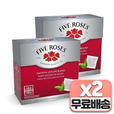 Five Roses 스무스 실론 블랜드 (102 pack) Smooth ceylon blend (102pack), 4개, 250g