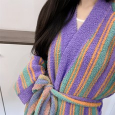 전참시 293회 채정안 로브 가운 파자마 잠옷 스트라이프 가디건 루즈 홈웨어 옷