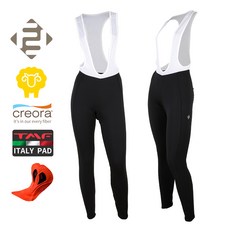  포메라 여성 겨울/봄 기모9부빕타이즈 / 이태리패드 / 부드럽고 따뜻한 기모안감의 자전거의류 