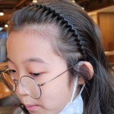 BRS 빗살 머리띠 검정 남자헤어밴드