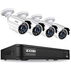 해외1440009 ZOSI 1080p h.265+ Home 보안 카메라 system 5MP Lite 8 채널 CCTV DVR 레코더 with 4 x 192, No HDD_One Color, 상세 설명 참조0, 상세 설명 참조0