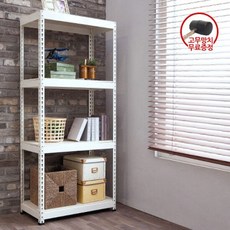 [폴던스랙] 가로 1400 깊이 400 높이 1800 4단 (1.6t+고급코팅상판) 조립식앵글 무볼트 철제선반, 블랙, 1개