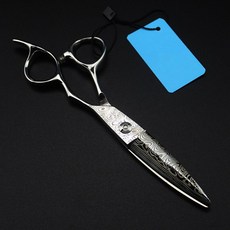 전문 6 인치 다마스커스 스틸 컷 헤어 가위 헤어 살롱 절단 이발사 makas 메이크업 이발 가위 미용 가위, 절단 가위, 1개