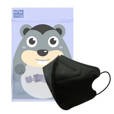 리드탑 KF94초소형마스크 아기 신생아 새부리형 초소형 마스크+대형마스크 증정, 100매, 블랙