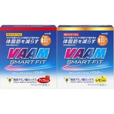 서플리먼트 VAAM(ヴァーム) 【세트 구입】바무(VAAM) 스마트 피트 워터 파우더 레몬·애플 풍미 2종 각 1개, One Size, One Color - avmsvm보정