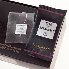 DAMMANN FRERES - BREAKFAST Tea 24개의 포장된 크리스탈 봉투 티백, 24개