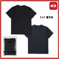 AKPLAZA [K2]케이투 공용 반팔1+1 밸류패키지 티셔츠 GMM23283