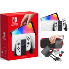 닌텐도 스위치 OLED모델, 닌텐도 스위치 OLED 화이트+아이페가 9종 악세사리