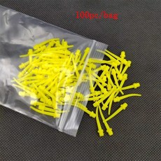 치과 재료 실리콘 고무 이송 믹싱 헤드 일회용 임프레션 노즐 팁 튜브, [02] Yellow 100pc