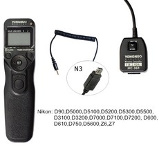 Yongnuo MC 36R 무선 머 원격 제어 셔터 릴리스 C1 C3 N1 N3, 1개
