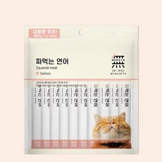 바우와우 무마진 짜먹는 고양이 간식 40p, 연어, 480g,