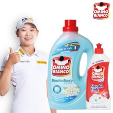 오미노비앙코 액체 세탁세제 2L + 얼룩제거제 500ml 드럼 겸용, 2L 1병+얼룩제거제(500ml)