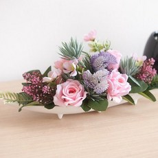 물결안개장미수반 34cm [조화]