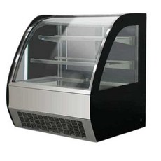 카페 미니 냉장 쇼케이스 제과 케이크 디저트 진열대, 1.2m곡선데스크탑캐비닛(흰색페인트)