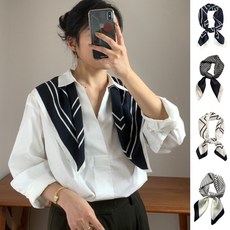 에즈 사각실크스카프 모던스카프