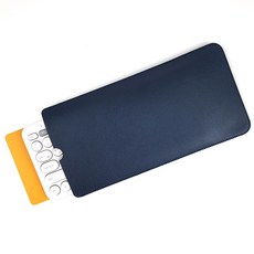 BOHO 블루투스 키보드 휴대용 가죽 파우치 로지텍 K380 매직키보드 보호 케이스 + 투명필름, 블루투스 키보드 파우치, 네이비+옐로우