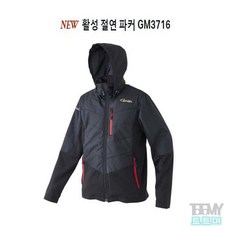 가마가츠 GM-3716 액티브 절연 파커 낚시복내피, 블랙 M