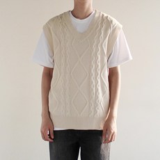 남자오버핏여름조끼