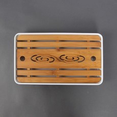 차판 원목차판 다기트레이 다판 전통다도세트 다도 다기 퇴수기 다과상 다도찻상 대나무차판 다도용품 다기상 다반 차반다반 화이트 다기상 다도찻상 33x19cm 차판 구름 다기