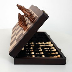 프리미엄 소나무 원목 체스 선물용(주머니 설명서) 수공예 상판조립 퀸2개, 소나무체스-중