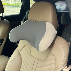 카템 허그미 차량용 목 쿠션 CT156 31.5 x 21 cm 블랙 그레이 2개, 1개
