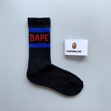 베이프양말머리 속에서 남녀 양말은 원인 a-bape 통 바닥 순면 양말 양말 수건 일본이 많아졌다.