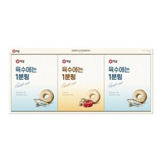 CJ 백설 진한 육수에는 1분링 3종 3세트, 5개, 80g