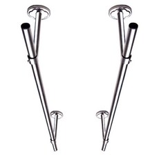 베란다 빨래봉 건조 아파트 설치 천장형 고정식 스텐봉, 1개, 두께 32mm 길이 1.2m (1개)