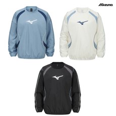 [당일발송] 미즈노 MC LINE WOVEN PISTE 폴리 라미 코팅 소재 MC 라인 우븐 피스테 - 아이보리 블랙 스모키블루