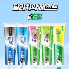 달리치약 베스트 5개입 총 985g 오리지널 차콜 브라이트닝 자스민 그린티, 5개