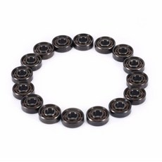 세라믹 BSB 608 핫 ABEC-11 하이브리드 6 화이트 ZrO2 볼 베어링 인라인 롤러 스케이트 휠 16 개 8*22*7mm