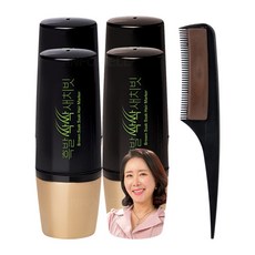 외출전 쉽고 빠르게 흑발싹싹 새치빗 흰머리 새치 커버 워터프루프 새치마스카라, 블랙, 1개