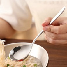 cocooning 독일 기술 스테인레스 일식 우동 커핑 스푼 고급형, 17.5cm