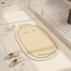 화장실 고양이 규조토 발매트 매트 40x60 그린, 1, 단품