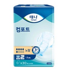 테나 컴포트 노말 성인용기저귀 30매*4팩(120개)일자형, 30개