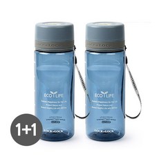 락앤락 비스프리 투톤 스파우트물병 600ml 1+1 - 트라이탄스포츠물통 헬스보틀 허벌라이프텀블러 등산.휴대용추천, 블루+불루