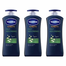 Vaseline (미국직배) 바세린 남성용 힐링 바디로션 575g 3팩 Men Healing Moisture Body Lotion For Dry Skin Fast Absorbing Absorbs in Just 15, 1개