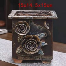 장미꽃그림화분