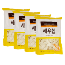 [트윈스몰] 바삭한 새우맛이 한가득! 튀겨먹는 새우칩 1kg, 4개