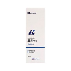 강아지 고양이 귀청소 귀세정제 오티맥시 120ml, 2개