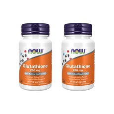 나우푸드 고함량 글루타치온 250mg 60캡슐 X 2개 고약사 글루타치온 환원형 글루타티온, 60개